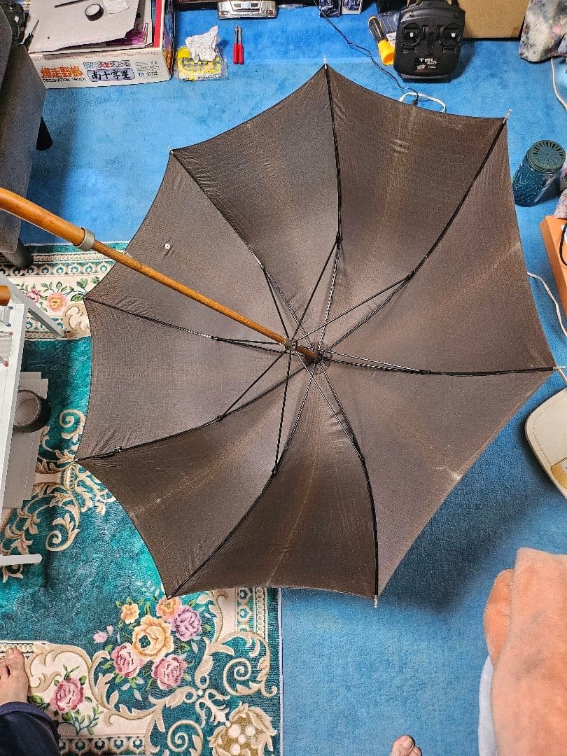 Fendi Long Umbrella Logo Pattern