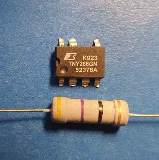 TNY266gn + Resistor 47 Ohm, Repair for Dryers + Washing Machines
