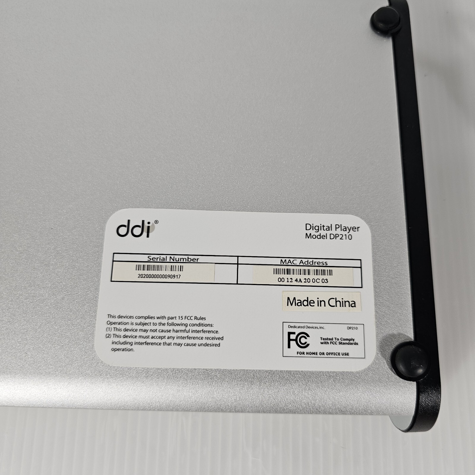 Leviton DP210 Structured Media Digital Player