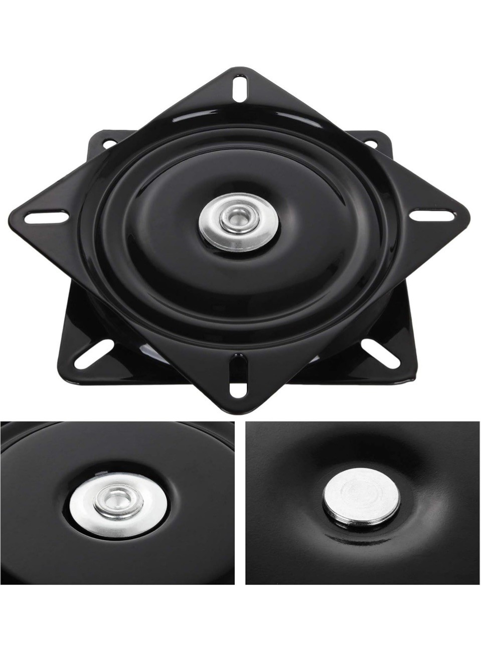 Heavy Duty Chair & Bar Stool Square Swivel-8"(pair of 2)