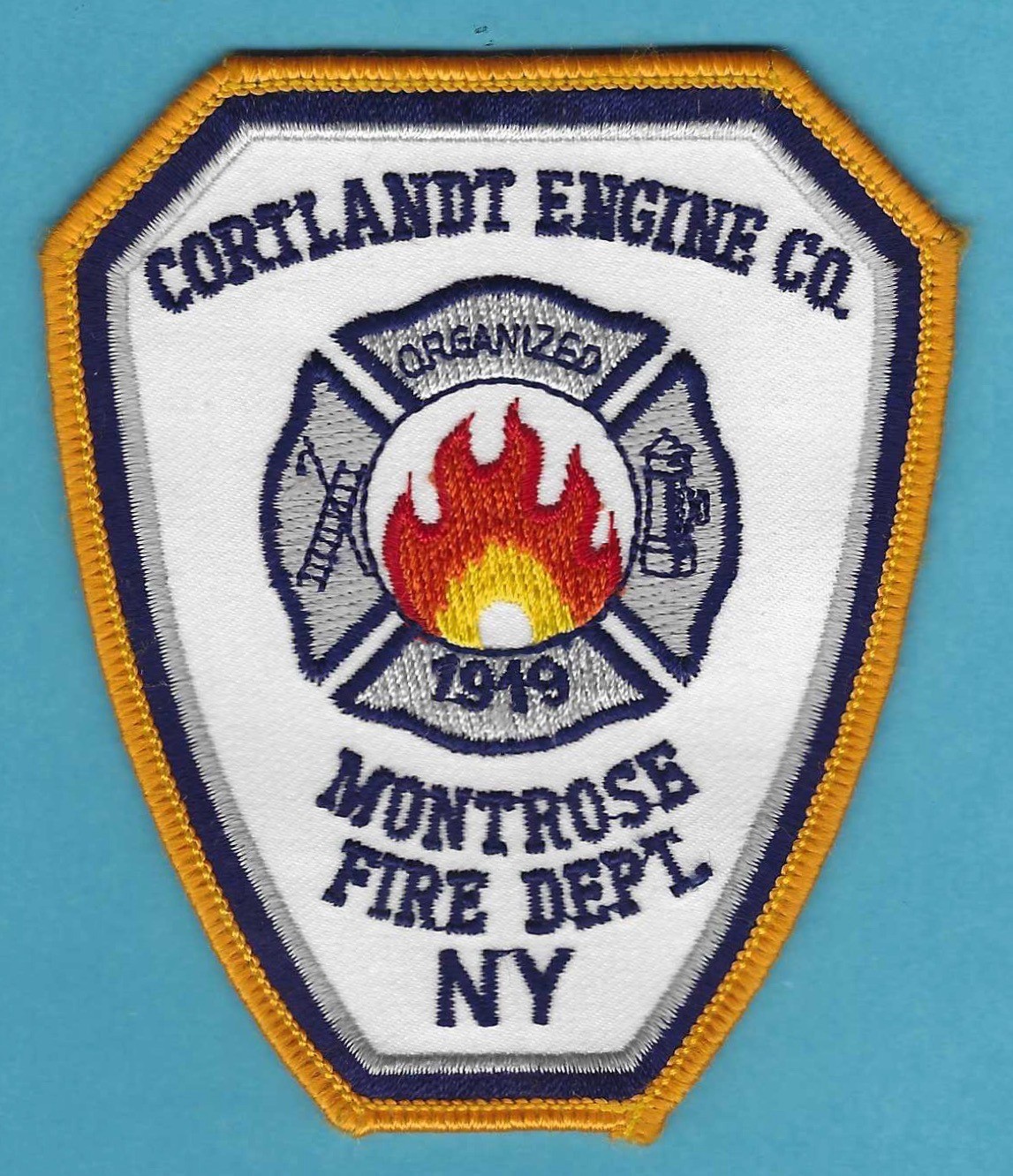 MONTROSE NEW YORK CORTLANDT ENGINE COMPANY FIRE PATCH