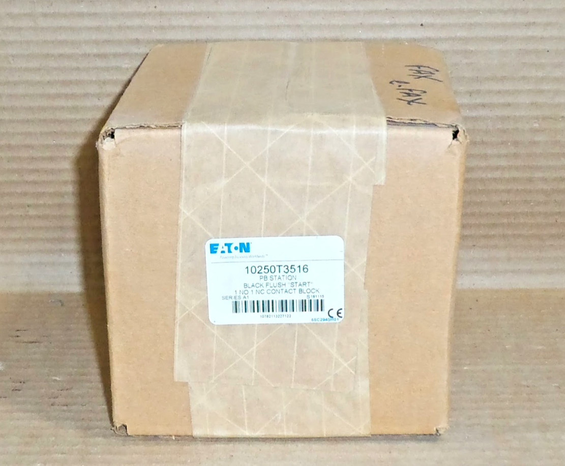 NEW EATON 10250T3516 PB STATION BLACKFLUSH START 1NO/1NC CONTACT BLOCK