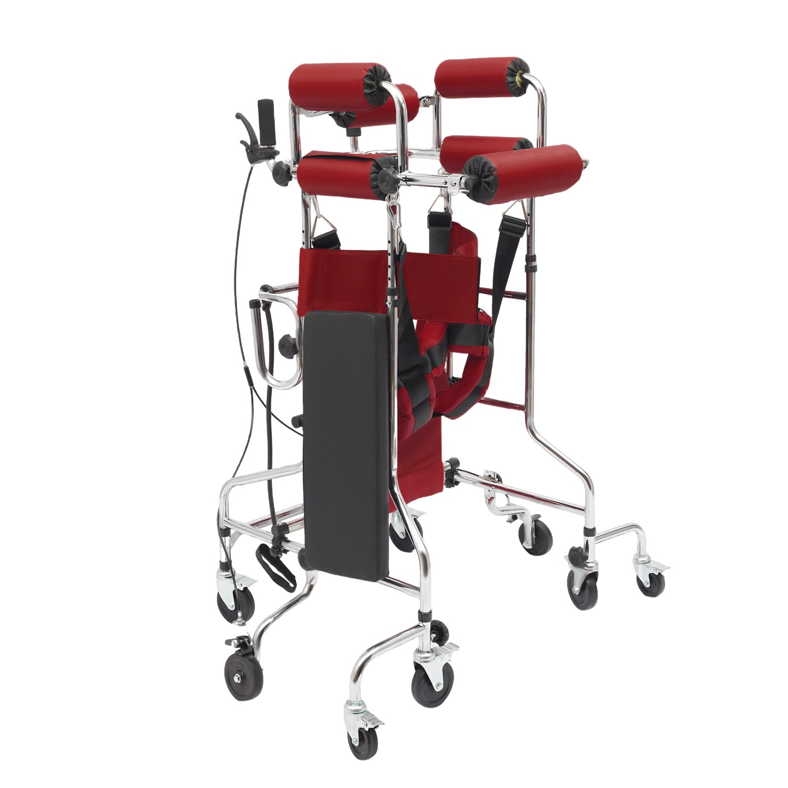 Adult Standing Walker, 8-Wheels Walking Aid for man Adjustable Height & Width