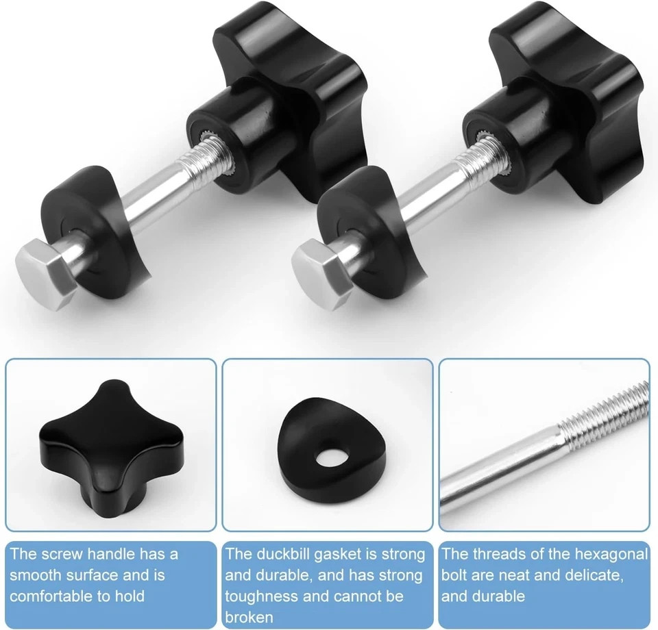 2 Sets Rollator Walker Replacement Knobs Comfortable Replacement Arm Adjustment