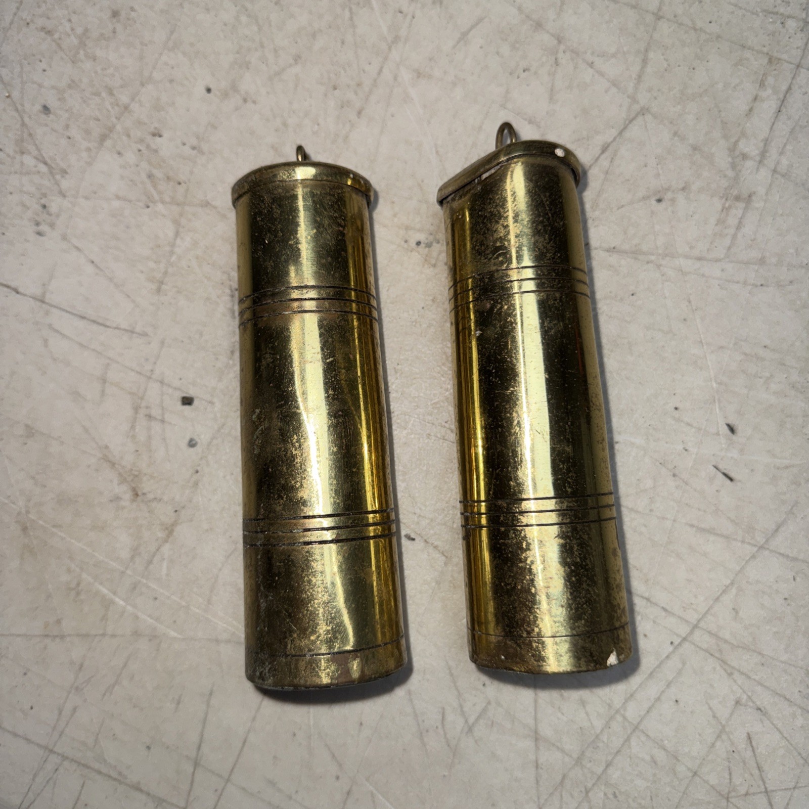 Vintage Frisian (Dutch) Stoelklok Clock Parts Original Weights