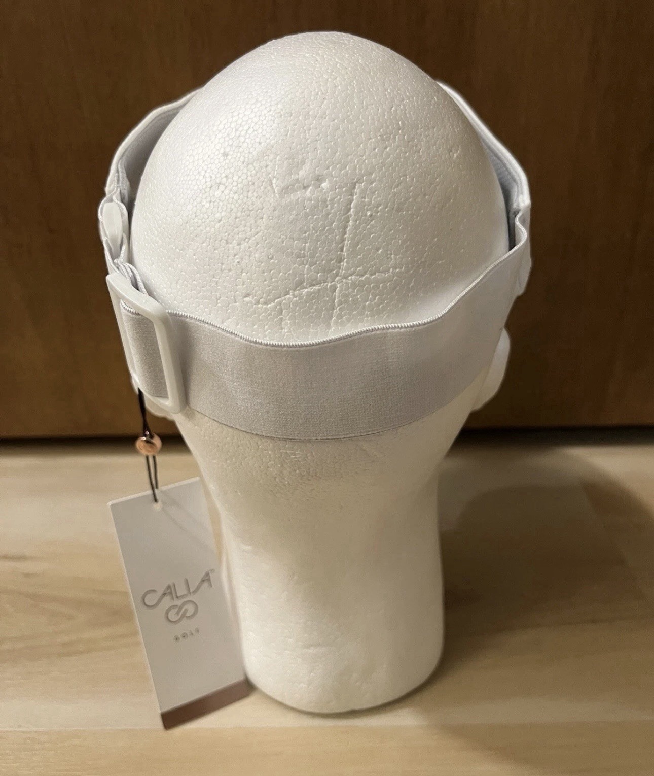NWT CALIA Ribbed Golf Performance Visor White Adjustable Stretch Soft