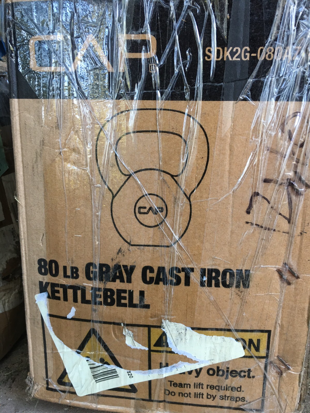 CAP Barbell Cast Iron Kettlebell, Single, 80 Pounds
