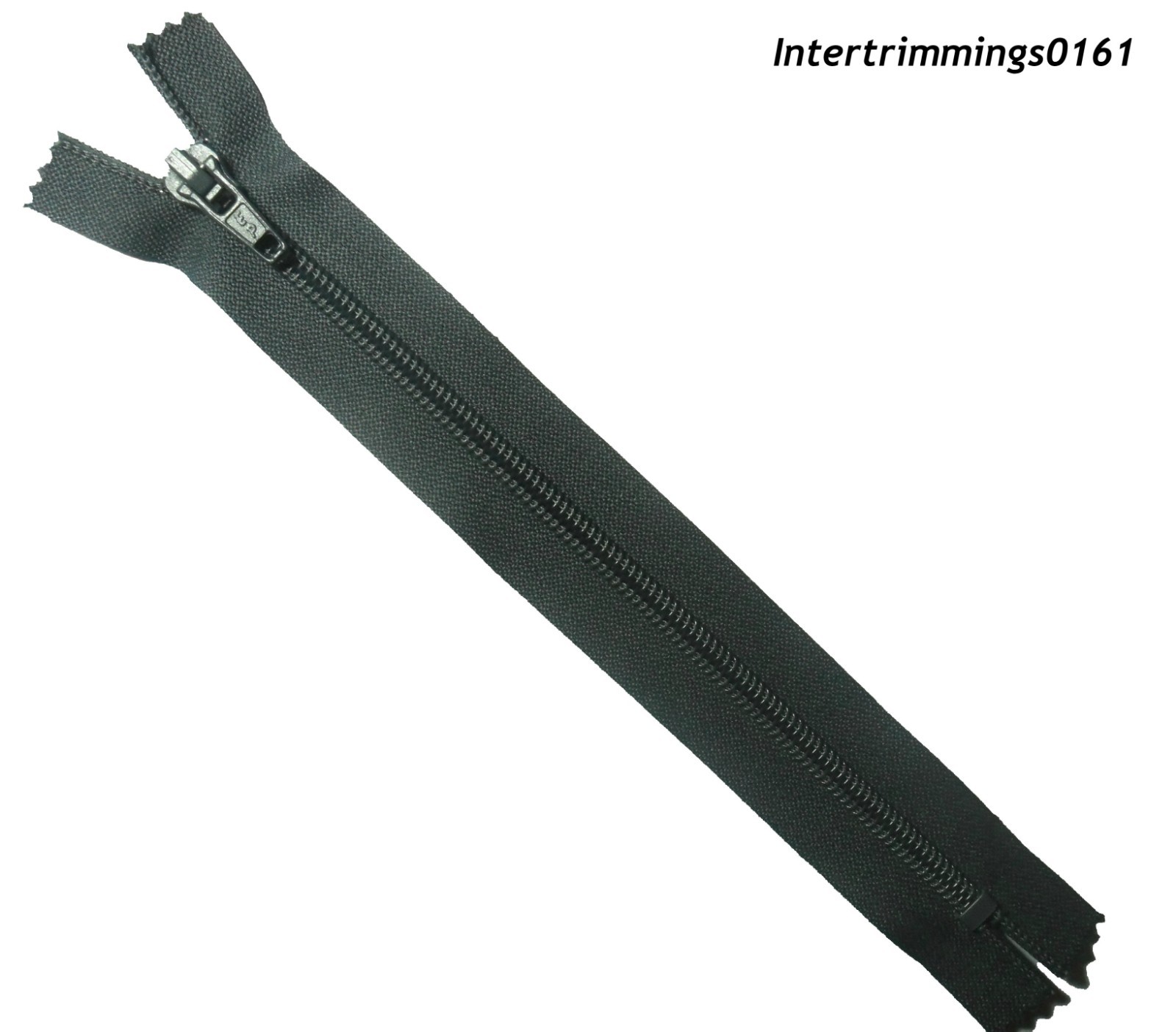 EP ZIP GREY 8"/20CM, NYLON TEETH, CLOSED END, NO 5