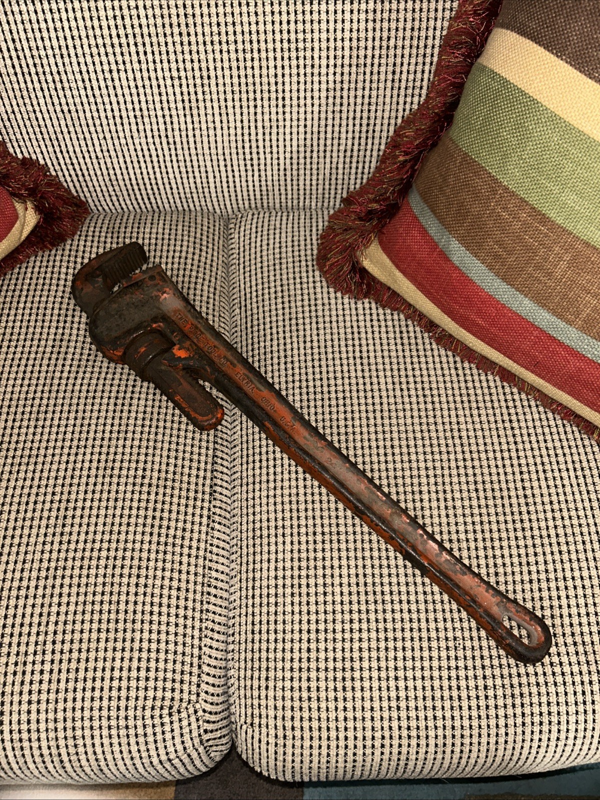 Vintage RIDGID 24" Pipe Wrench Heavy Duty USA Made Plumbing Tool