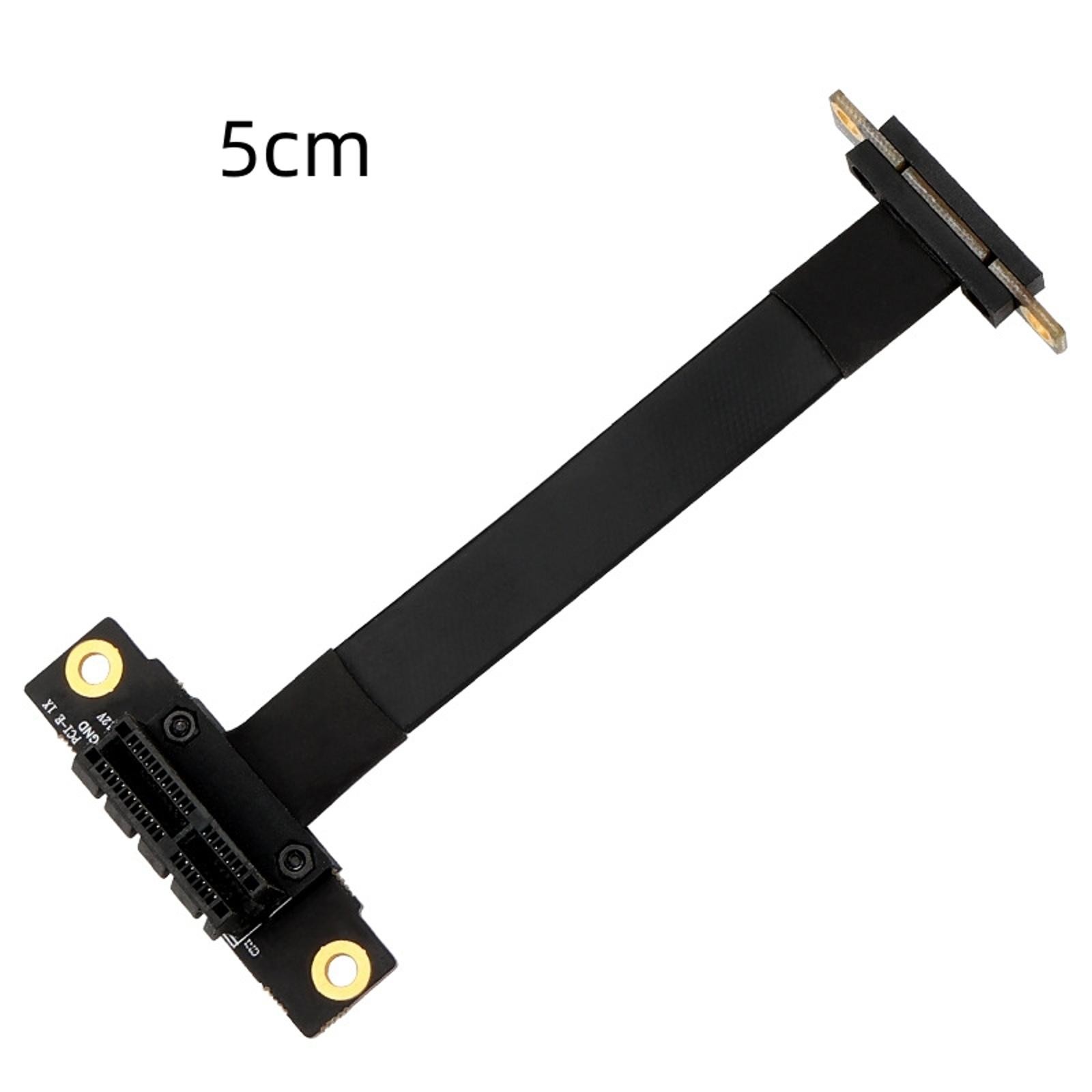 PCIE X1 Riser Cable Dual 90° Right Angle PCIe 3.0 x1 to x1 Extension Cable