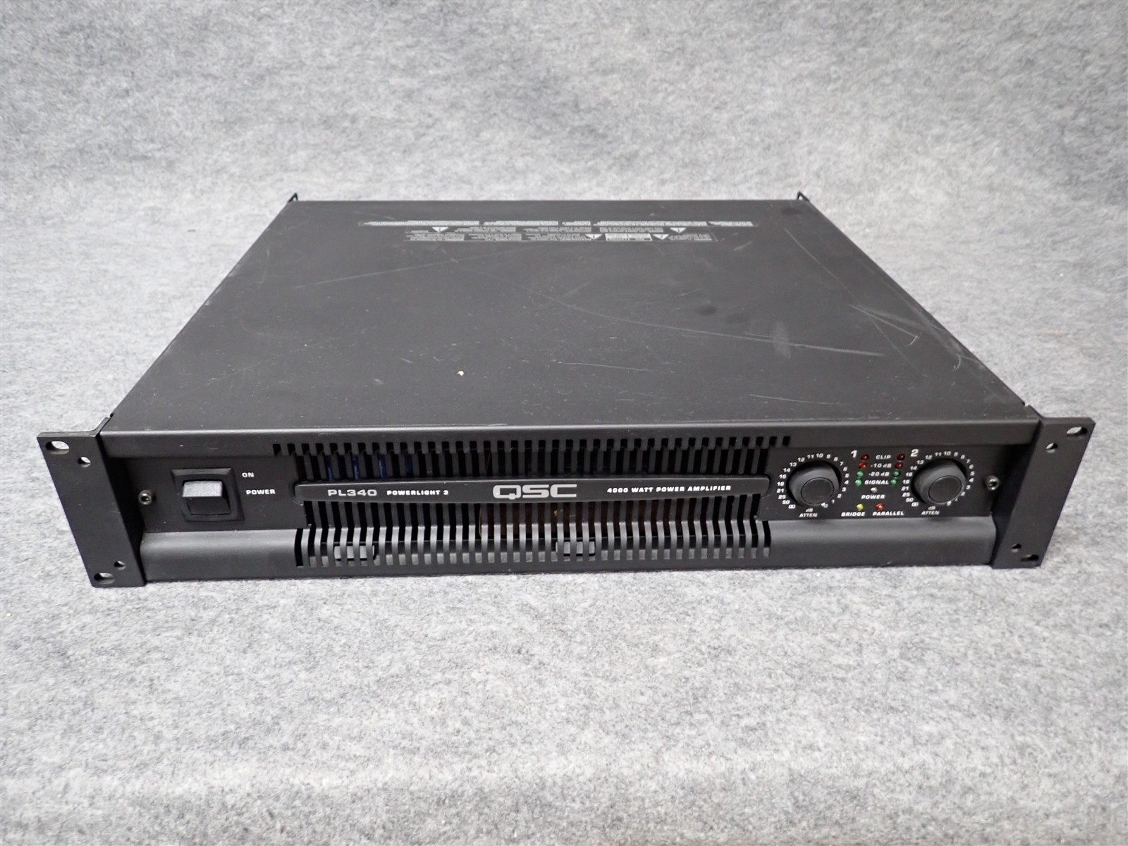 QSC PowerLight PL340 2 Channel Professional Power Amplifier 1350WPC (#34) (II7)
