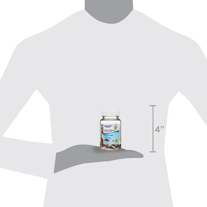 Equate Stool Softener Laxative Softgels 100mg 140 CountvsColace Regular Strength