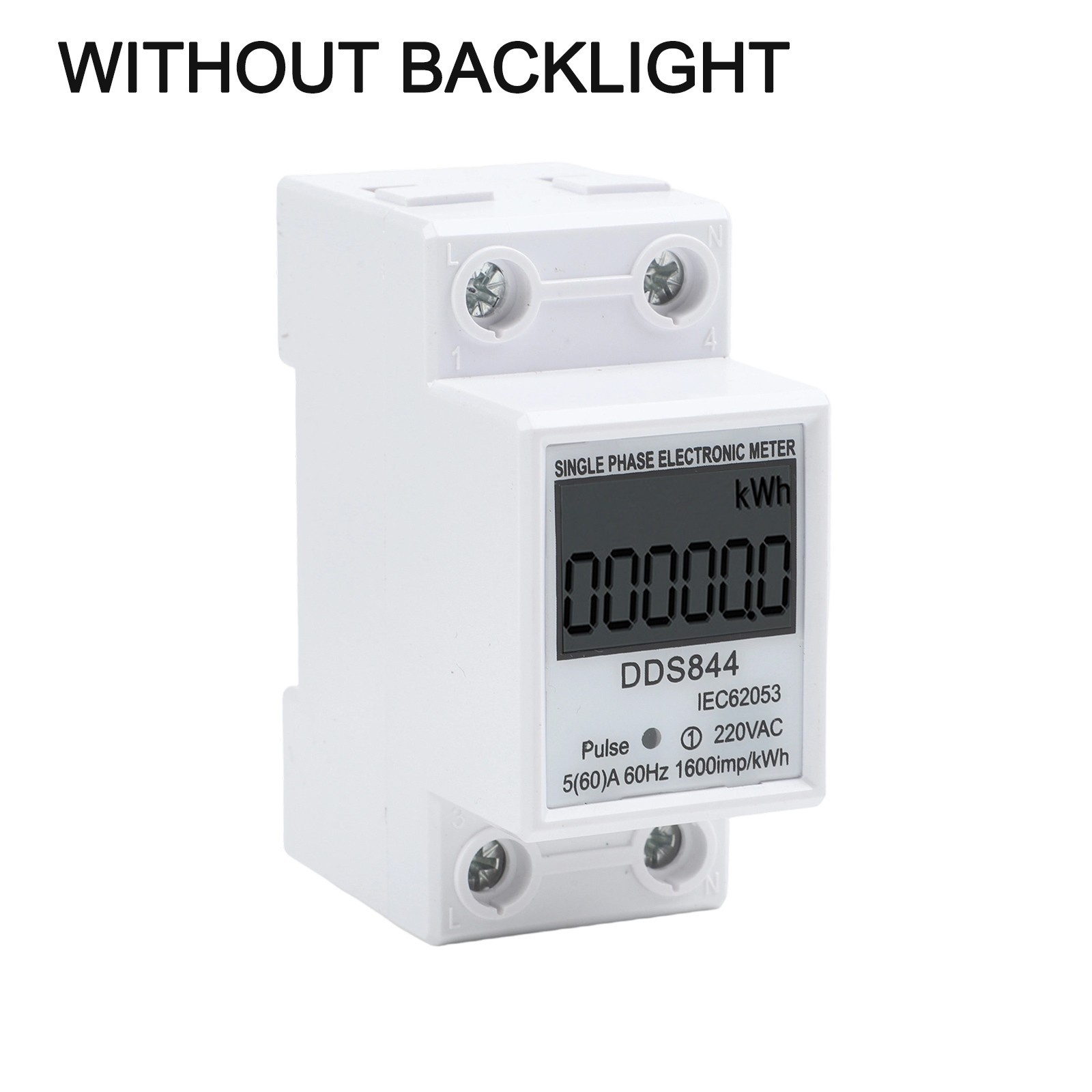 Functional Energy Meter Single-phase Plastic Easy To Install Efficient