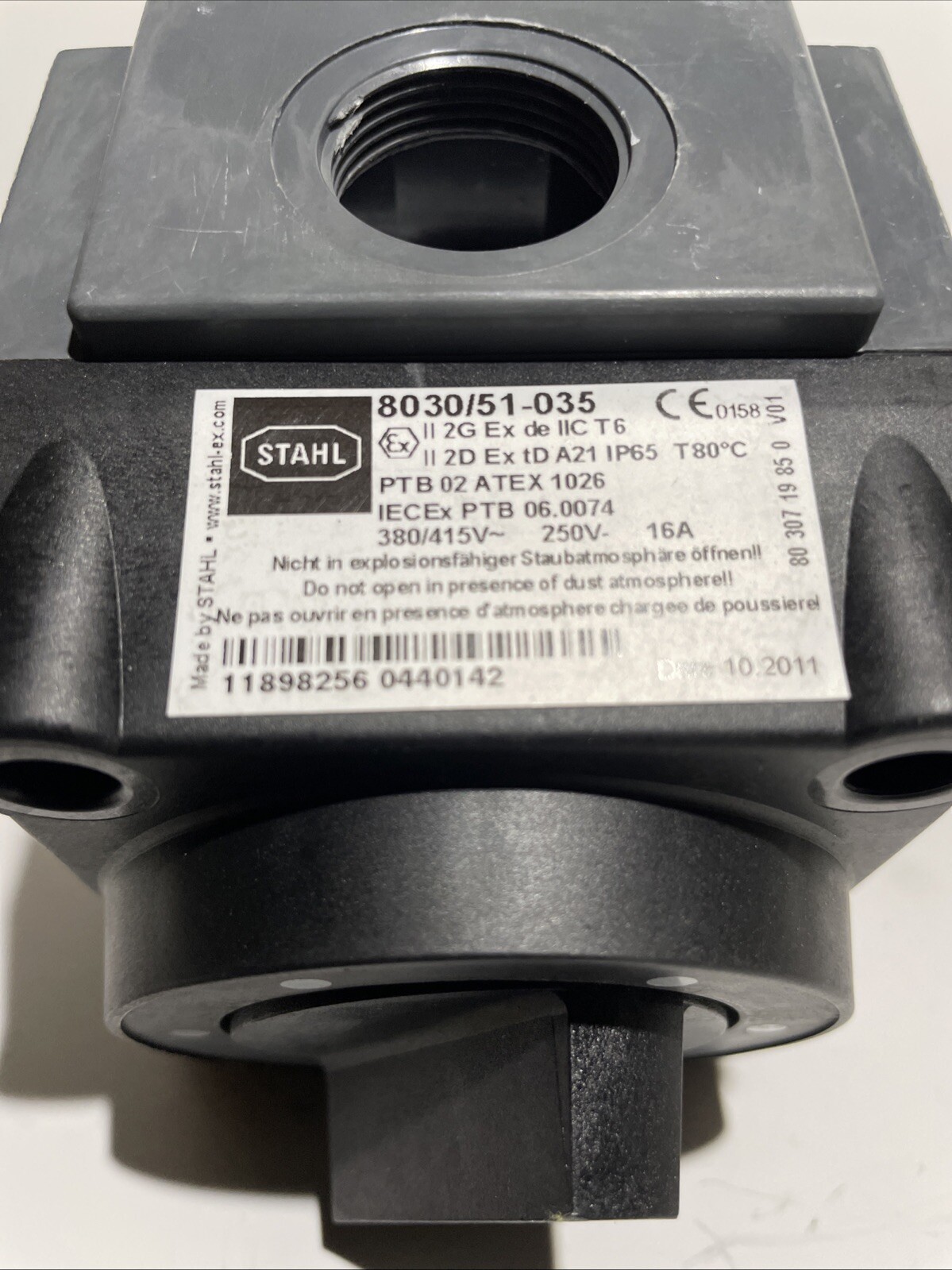 STAHL 8030/51-035 SELECTOR SWITCH 380/415V-AC