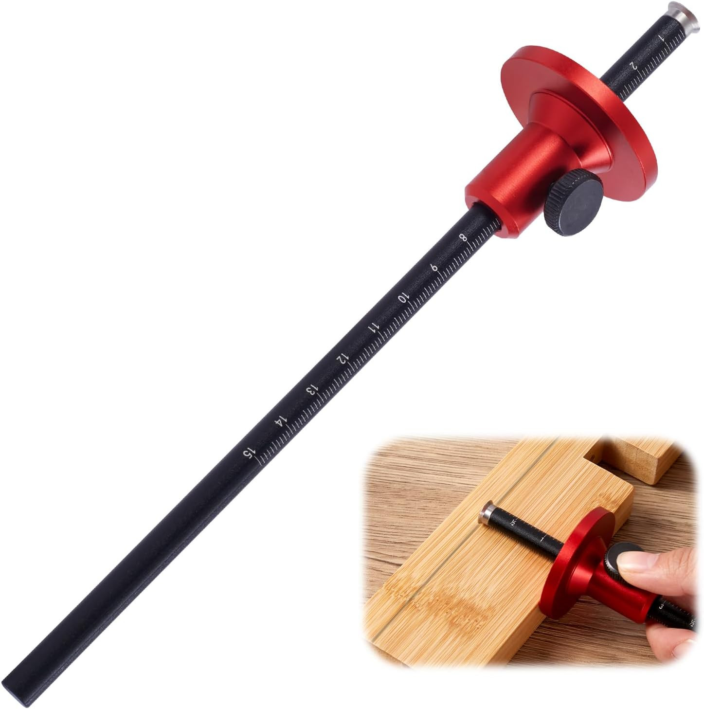 Wheel Marking Gauge with Micro-Adjustment – Precision Dovetail Marker for Woodwo
