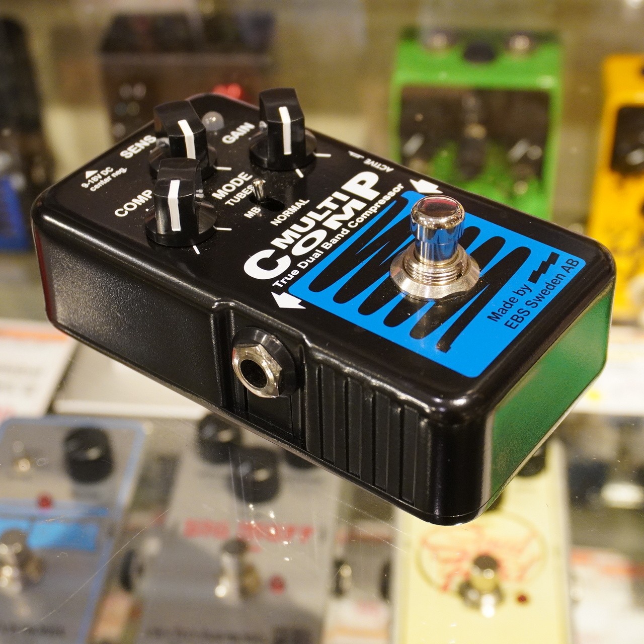 EBS MultiComp Blue Label Bass Compressor Effects Pedal Used Compact
