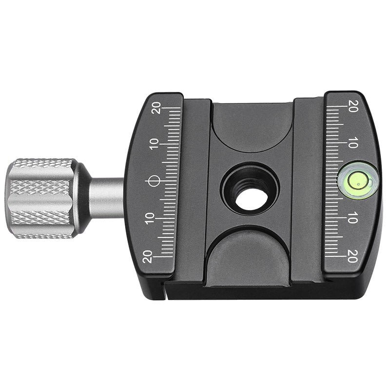 Leofoto LHC-50 50mm Screw-Knob Clamp w/QP-70N 70mm Plate Arca, Black, LHC-50