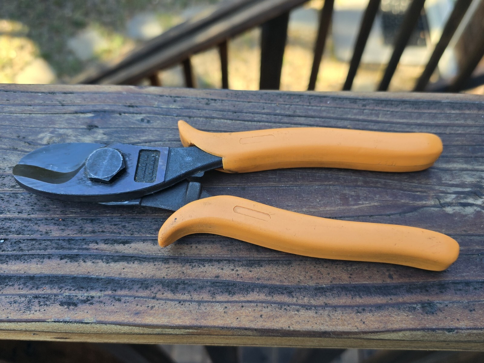 Vintage Klauke? Cable Cutter Germany One Hand Orange Handle