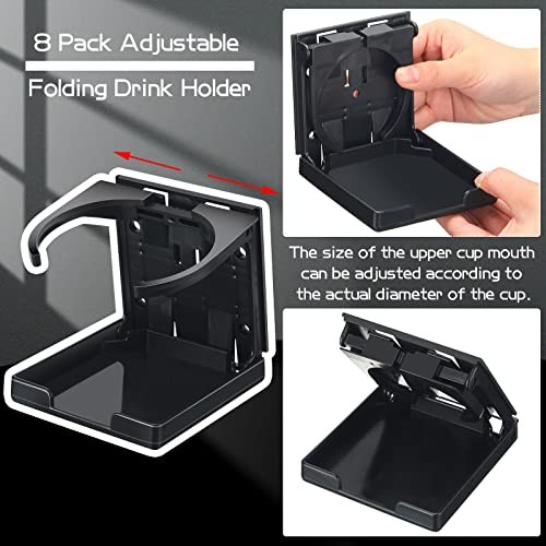 Boat Cup Holder Folding Cup Holder Adjustable Drink Holder with Screws Wall
