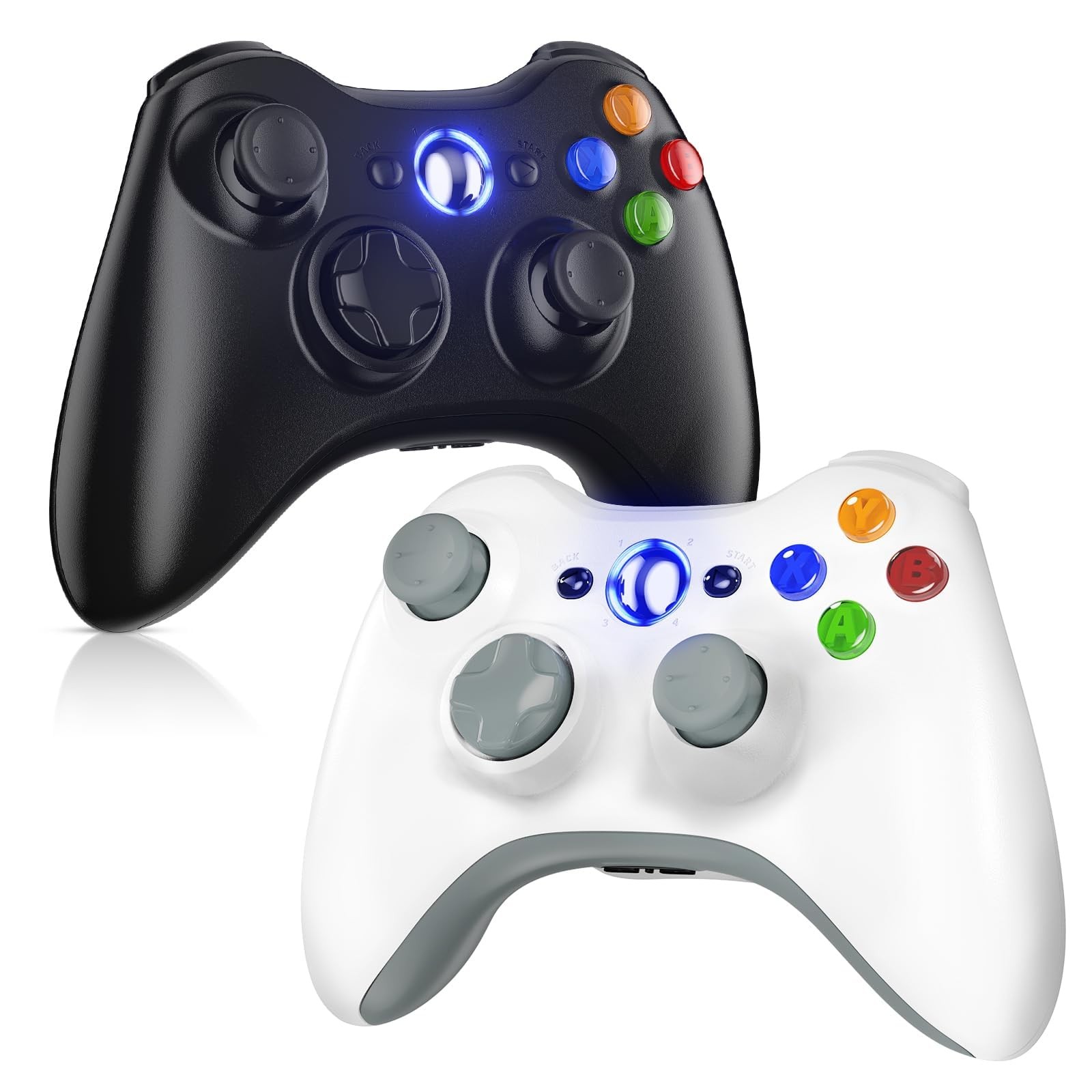 Gamrombo 2 Pack Replacement for Xbox 360 Controller, Wireless Controllers Gam...