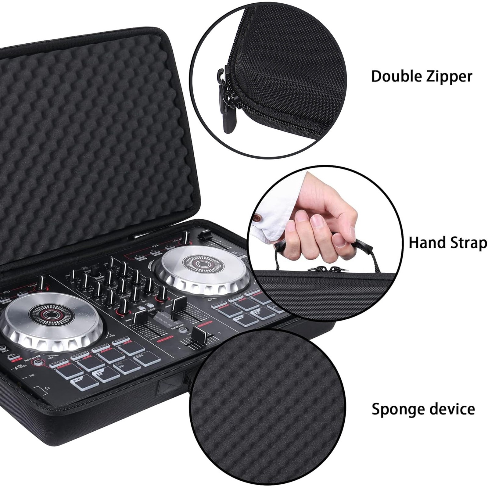 Portable DJ Controller Hard Case For DDJ-SB2 SB3 RB 2 Channel DJ Controllers New