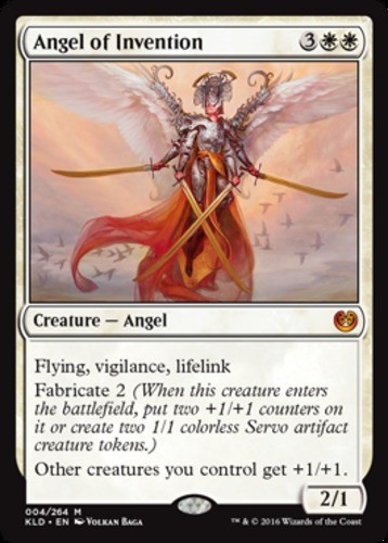 x1 Angel of Invention - Foil M MTG Kaladesh M/NM, English