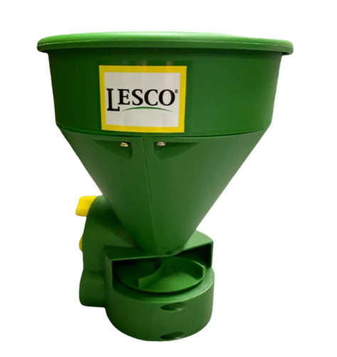 LESCO 1235445 Hand Crank Handheld Granular Spreader - 5 LB. Capacity