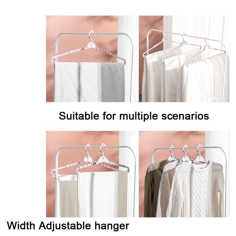 4 Pack Extra Large Hangers Big Clothes Hangers Enlarge Adjustable Shoulder 16...