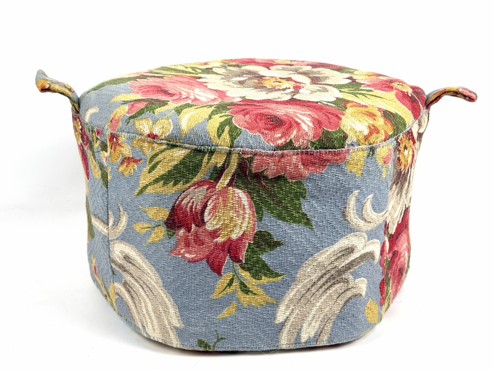VTG Granny Foot Stool Floral Cottagecore Ottoman Small