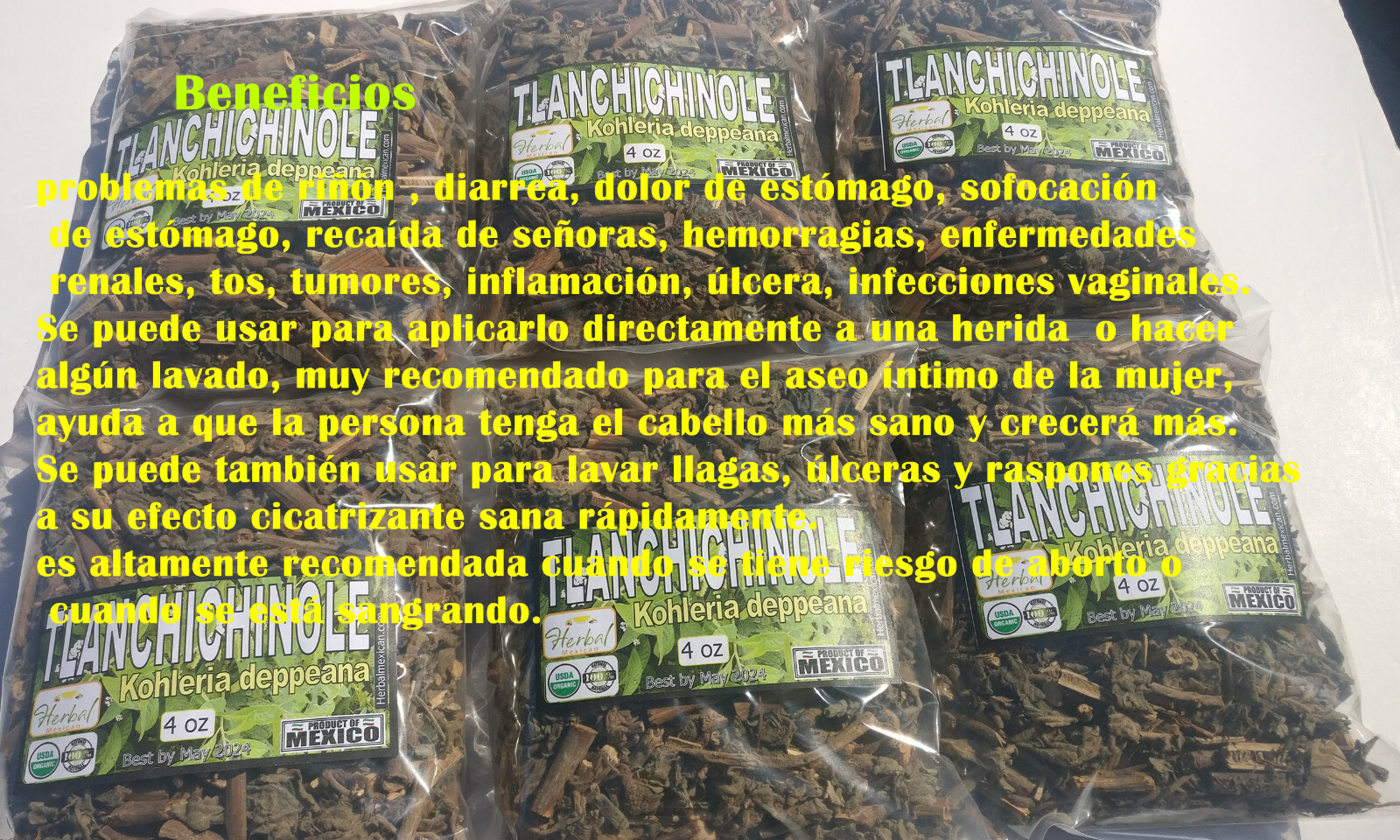 Tlachichinole ovariton tochomitillo tlachínole Moussonia deppeana 8oz Tlanchinol