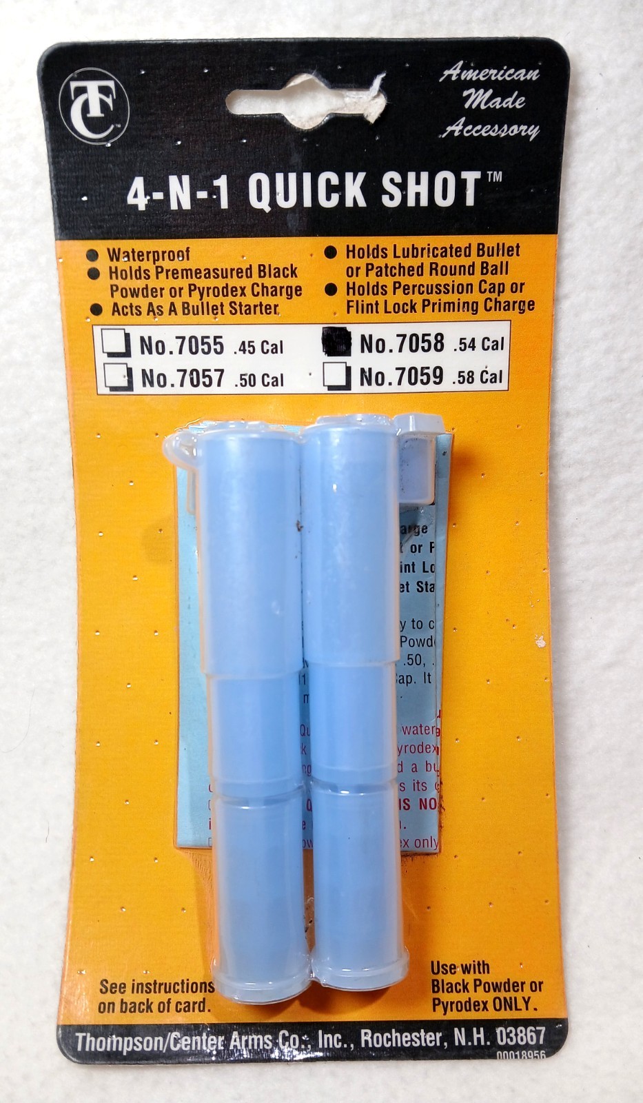 Thompson/Center Arms 4-N-1 Quick Shot 7058 .54 Cal Plastic Waterproof Set! NEW!