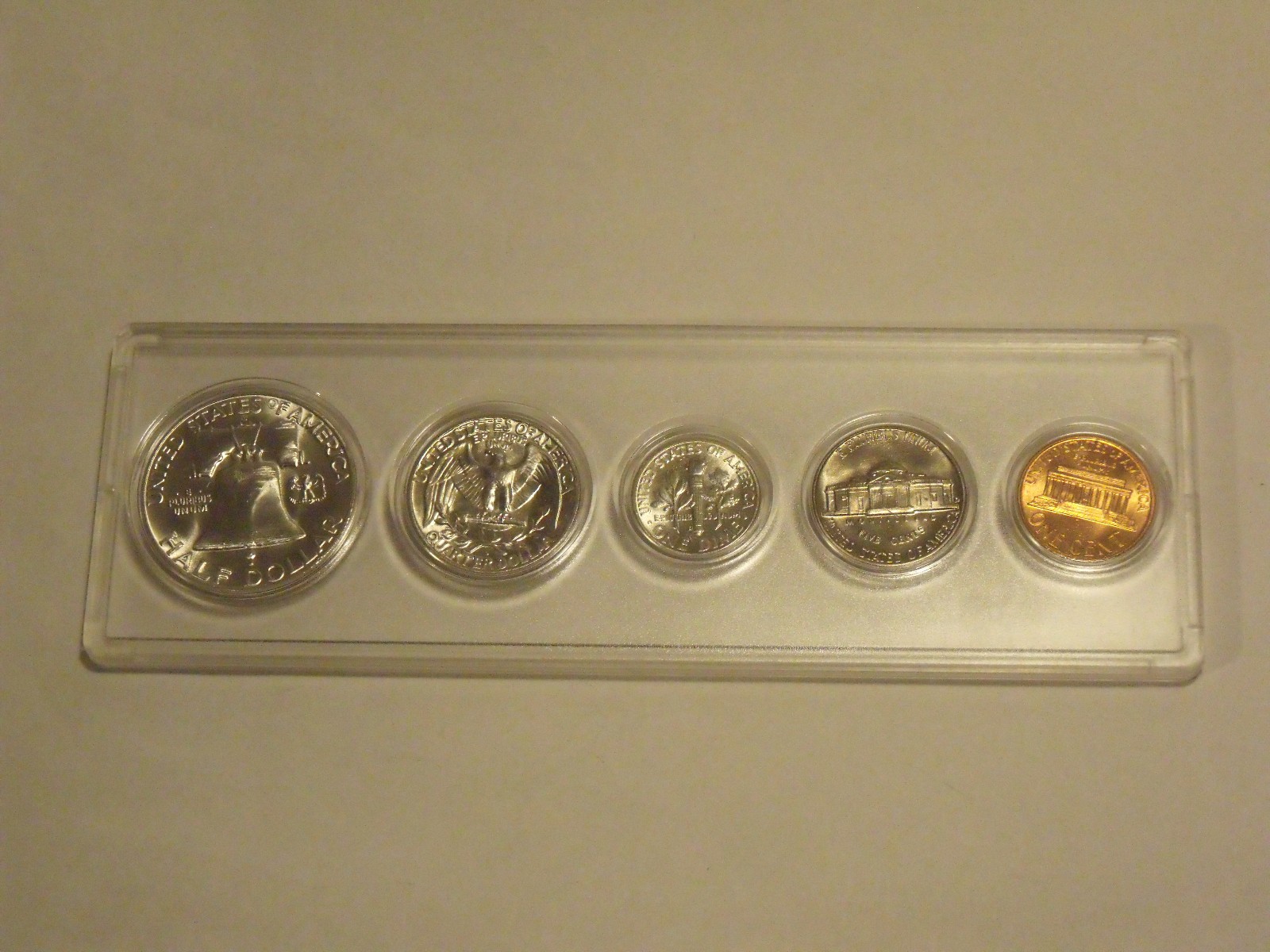 SILVER 1959-D Silver Birth Year Set (5 coins) Choice BU