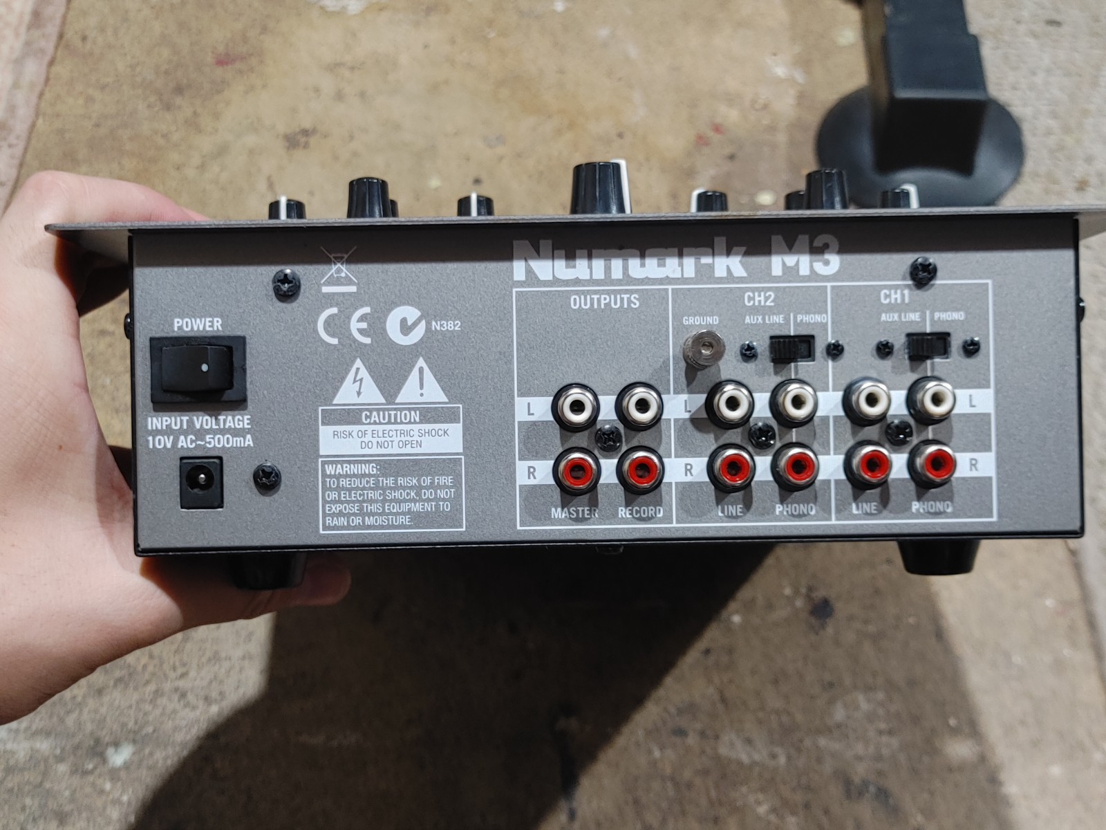 Numark M3-2 Channel DJ Mixer Master UNTESTED NO POWER CHORD