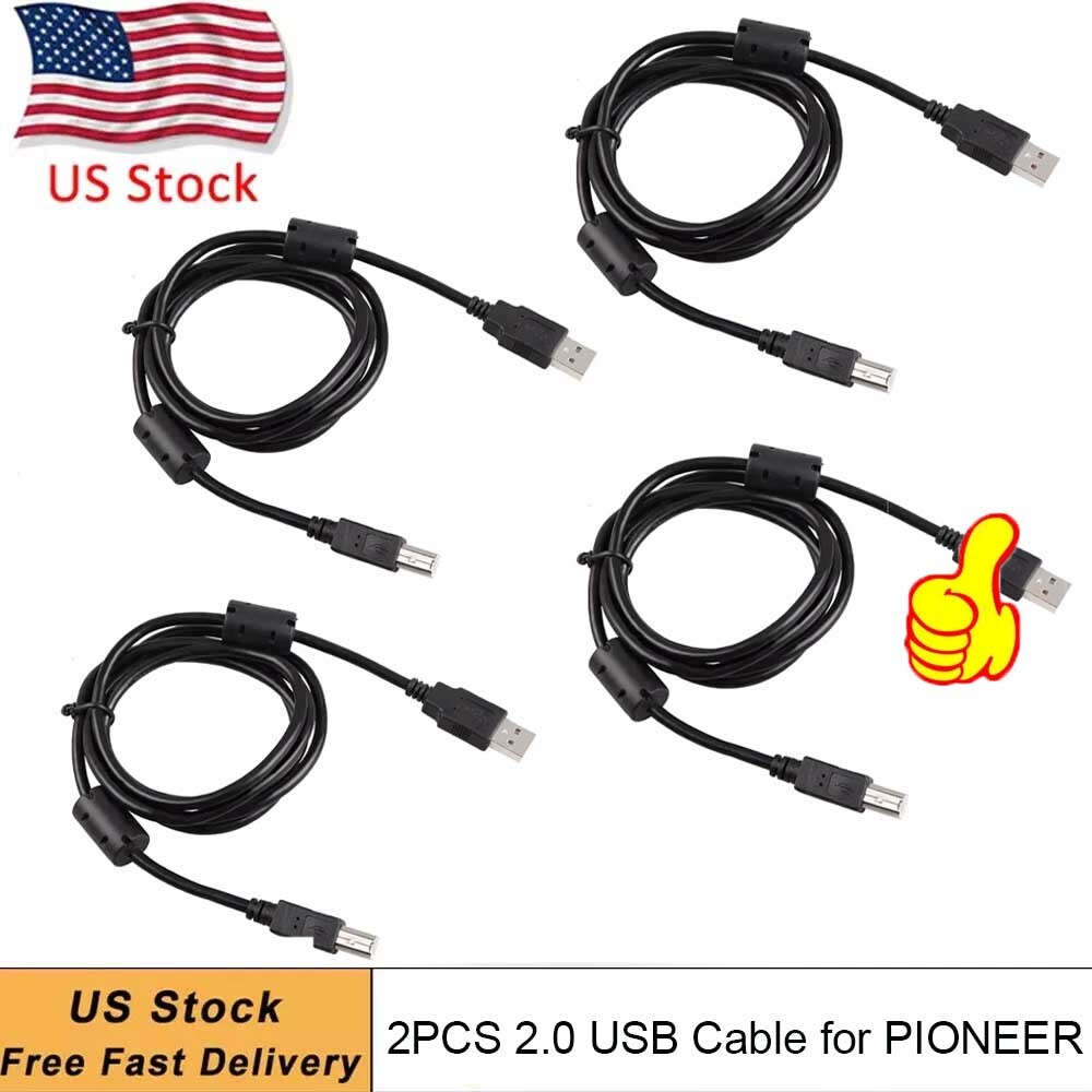 4XUSB 2.0 Cable For Pioneer DJ DDJ-1000srt DDJ-SB3 DDJ-SR2 DDJ-SX3 DJ Controller