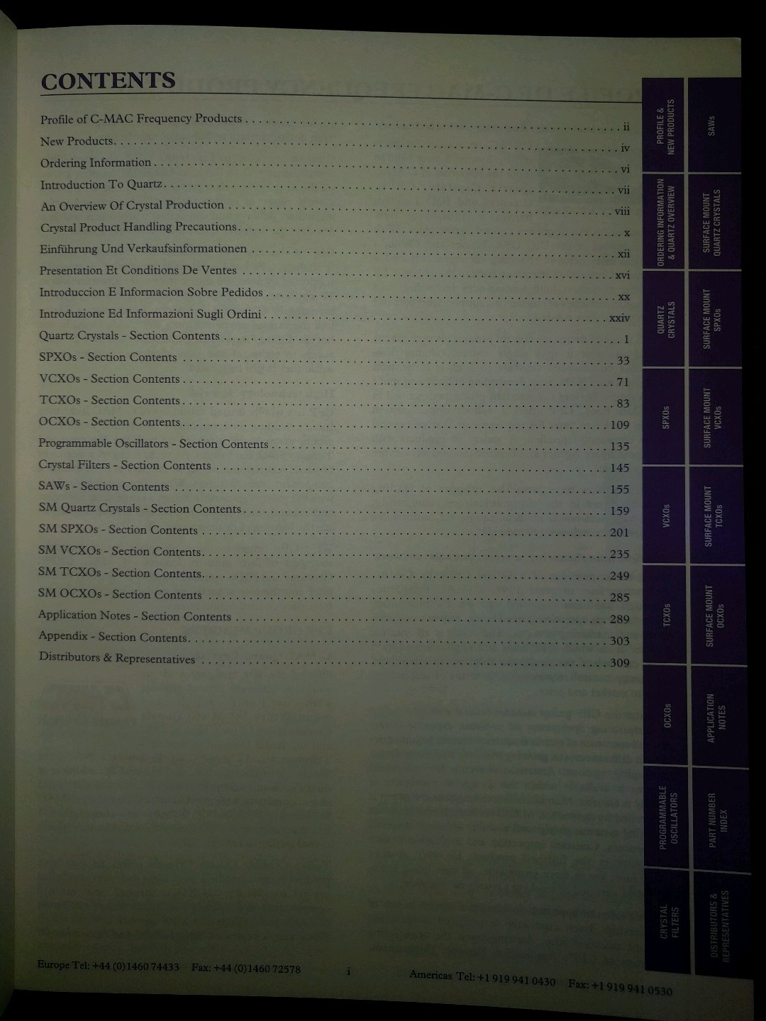 Crystal product data book 1999
