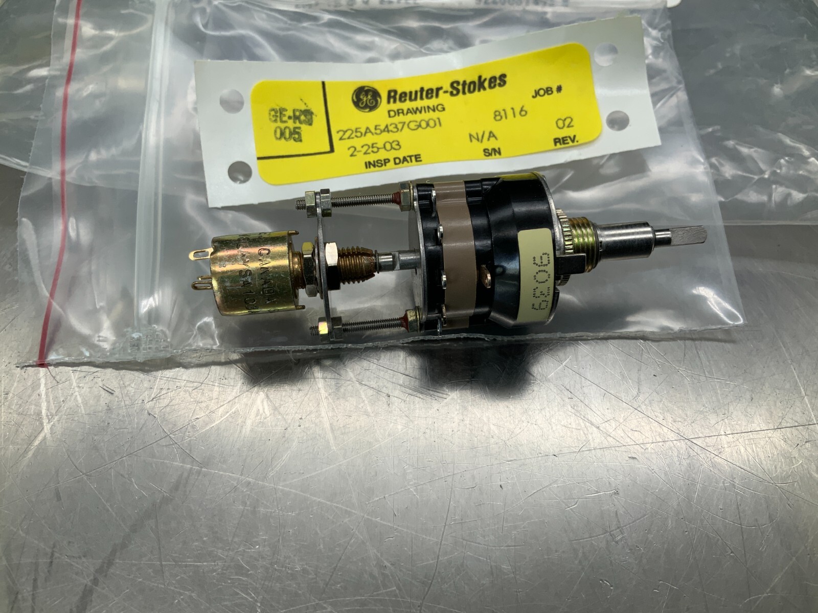 GE Reuter-Stokes Rotary Switch 225A5437G001