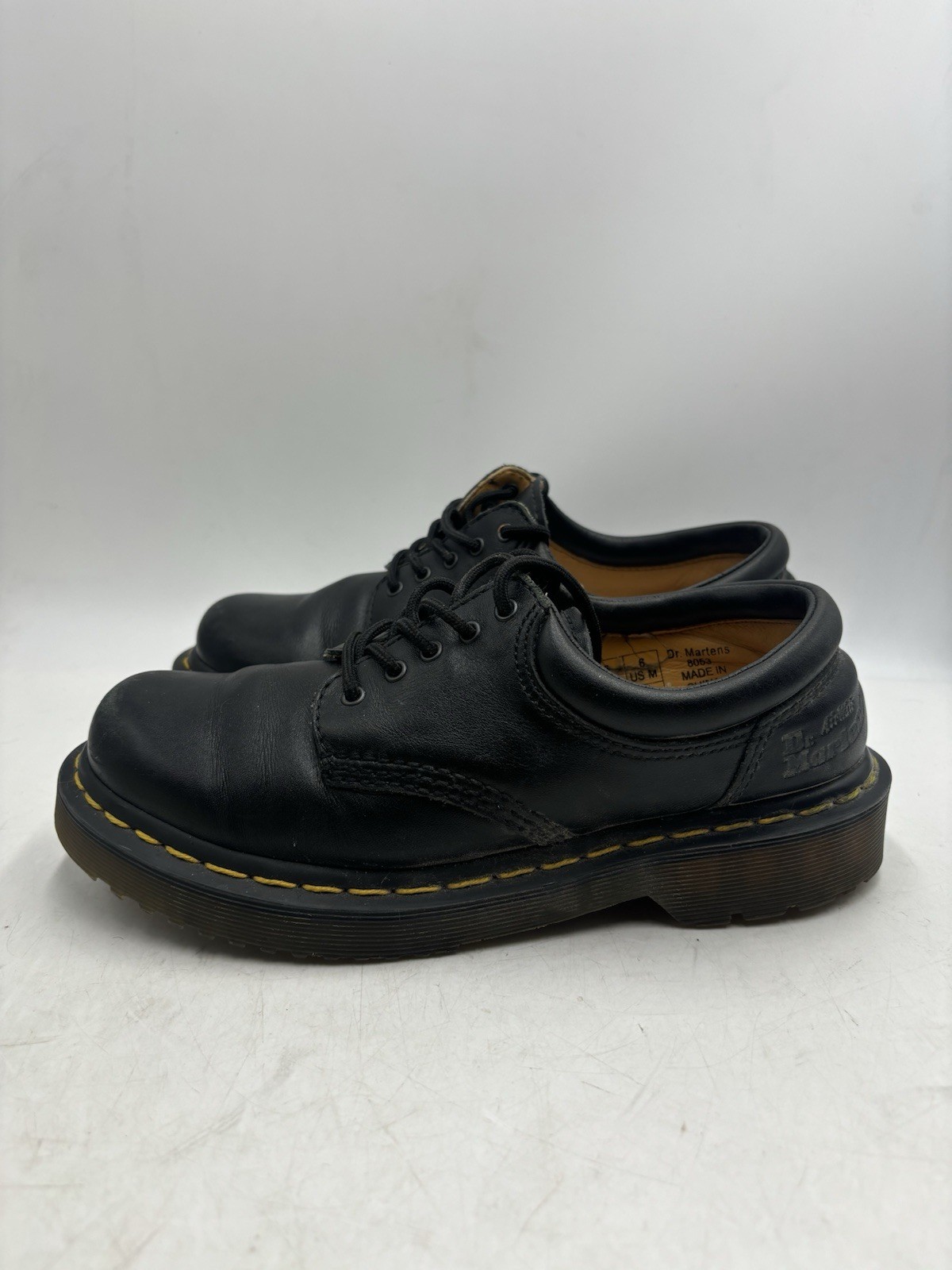 Vintage Dr Martens Women’s 8053 Black Leather Chunky Oxford Shoes Size US 7