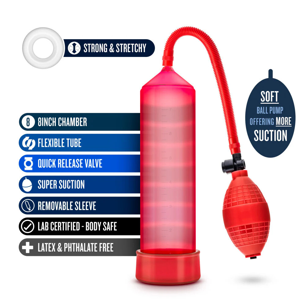Beginner Male Vacuum Suction Penis Pump Erection Width Girth Length Enlarger