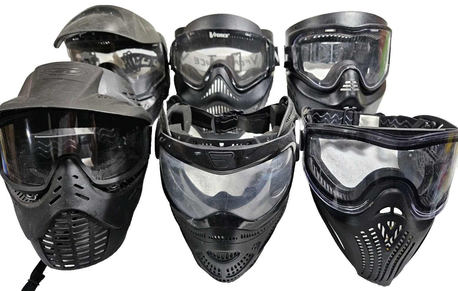 6 Paintball Gun Game Mask Goggles Visor Strap JT Vents Proto Tippmann V-Force