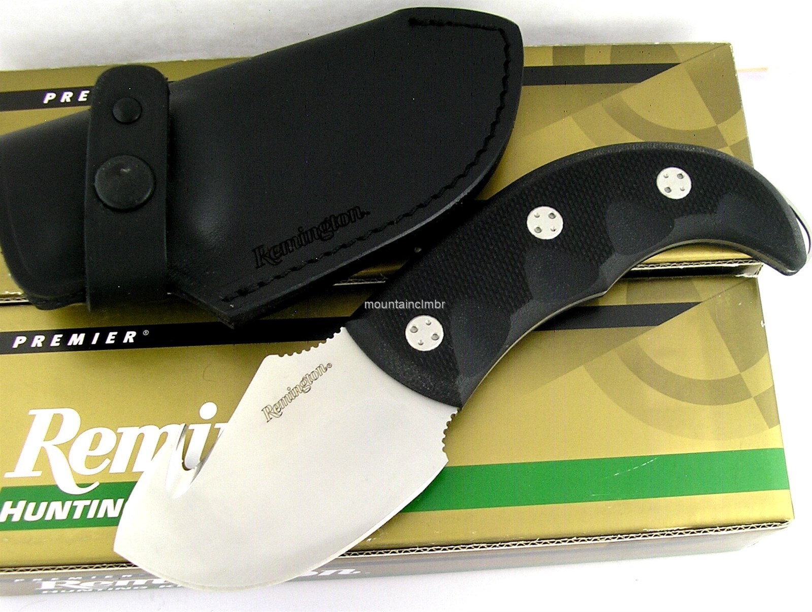REMINGTON Italy RARE Premier Elite GutHook Fixed Blade 8/3.1" G10 Knife 19855