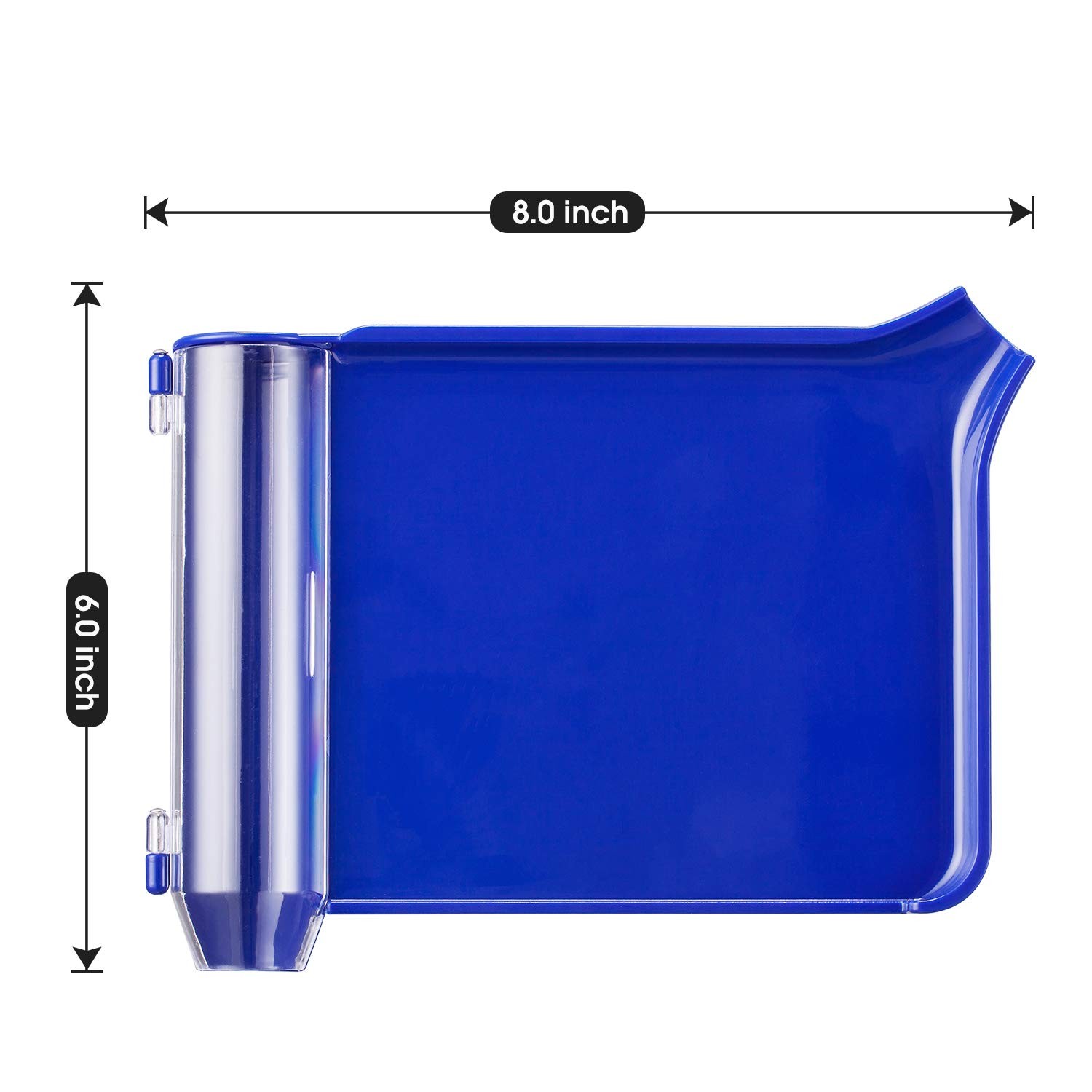 Right Hand Pill Counting Tray with Spatula (Blue - L Shape)