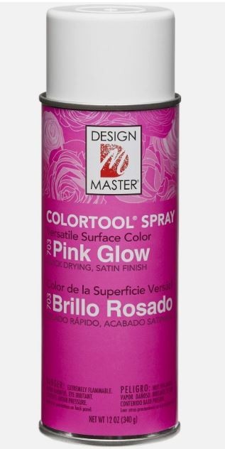 Design Master Colortool Spray Paint 12 Ounce Can Pink Glow