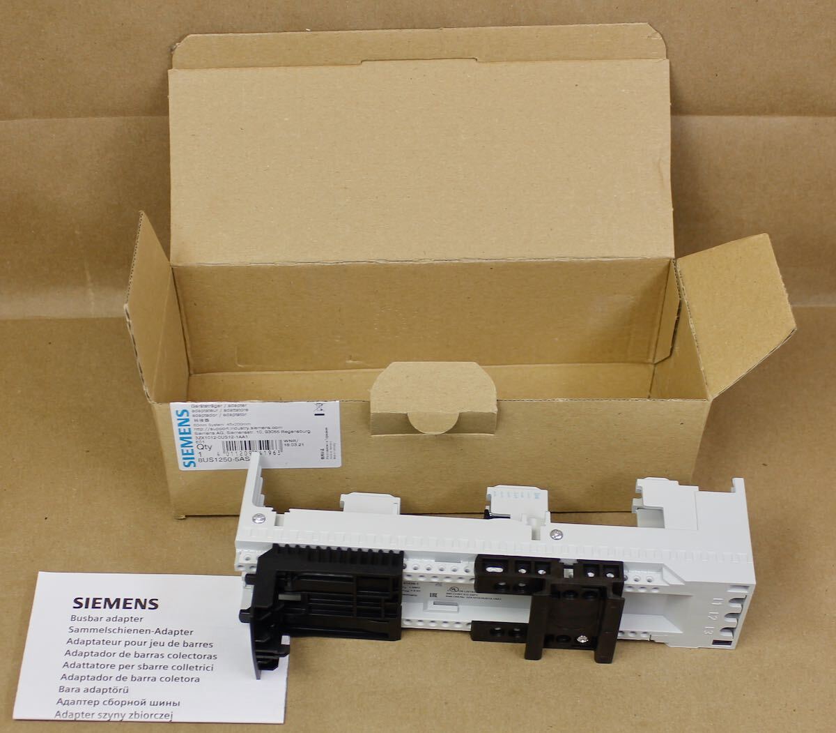 Siemens 8US1250-5AS10 Device Holder 8US12505AS10 New Surplus