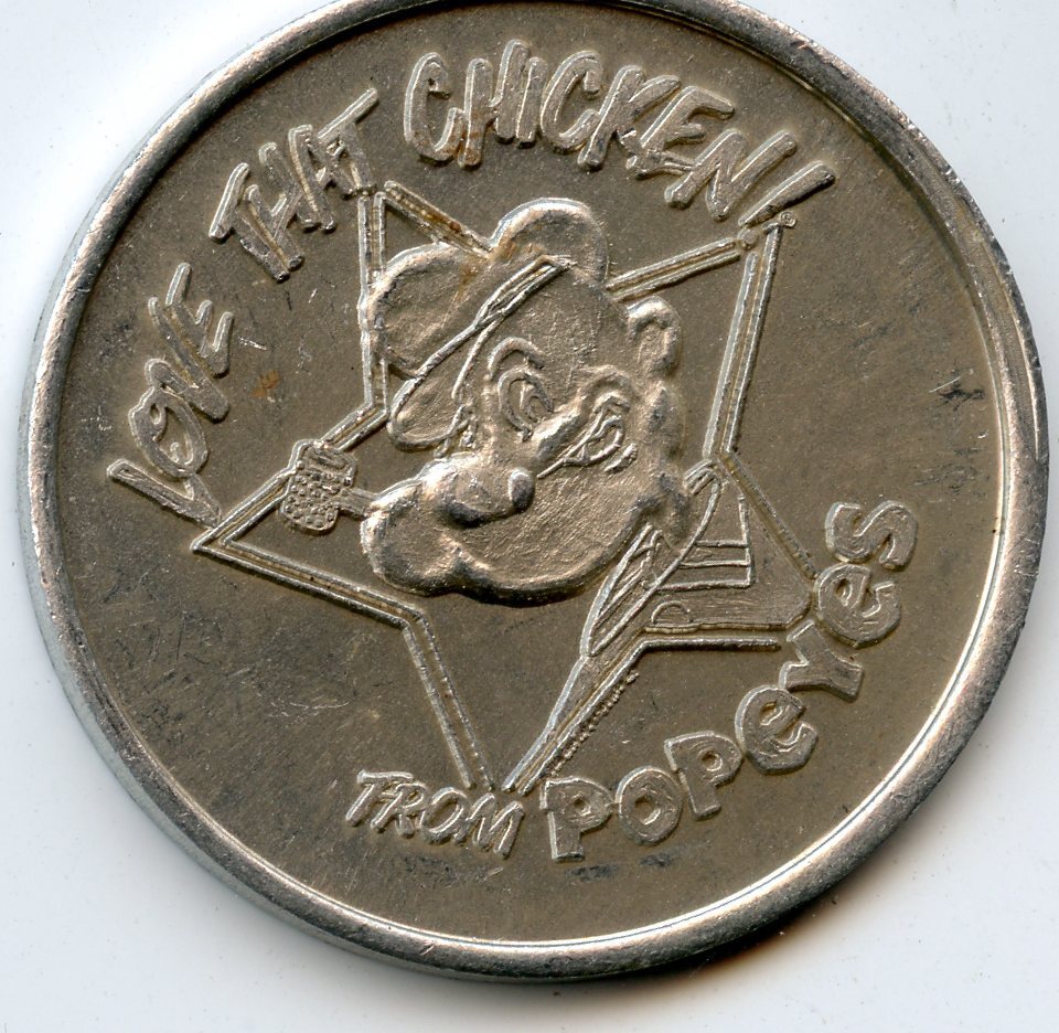 Mardi Gras Doubloon Popeyes 2001