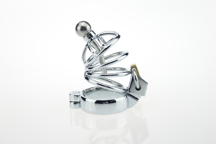 Stainless Steel Male Chastity Device Belt Small Short Cage Ring Men Locking