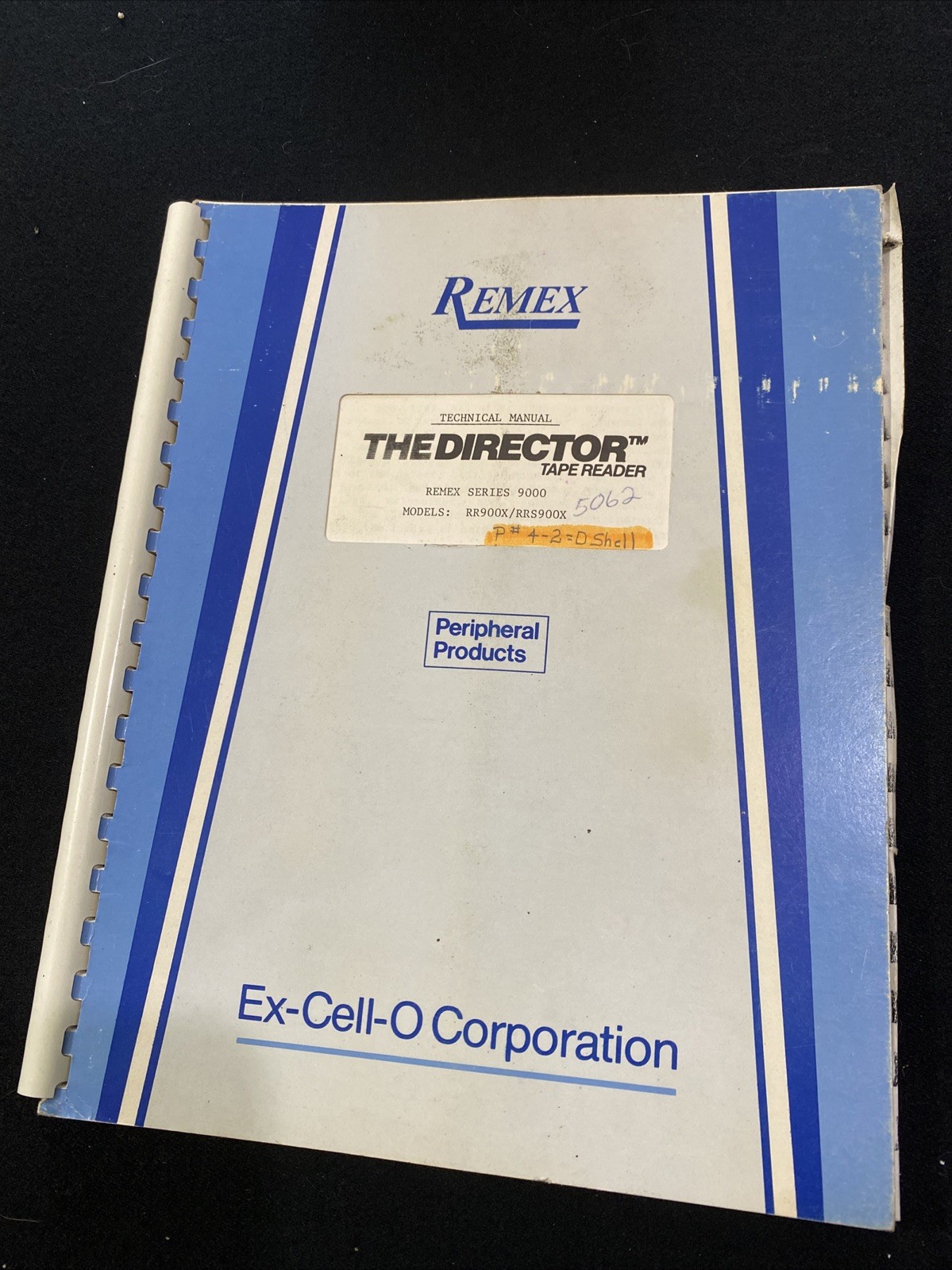 Remix The Director Tape Reader Series 9000 Technical Manual