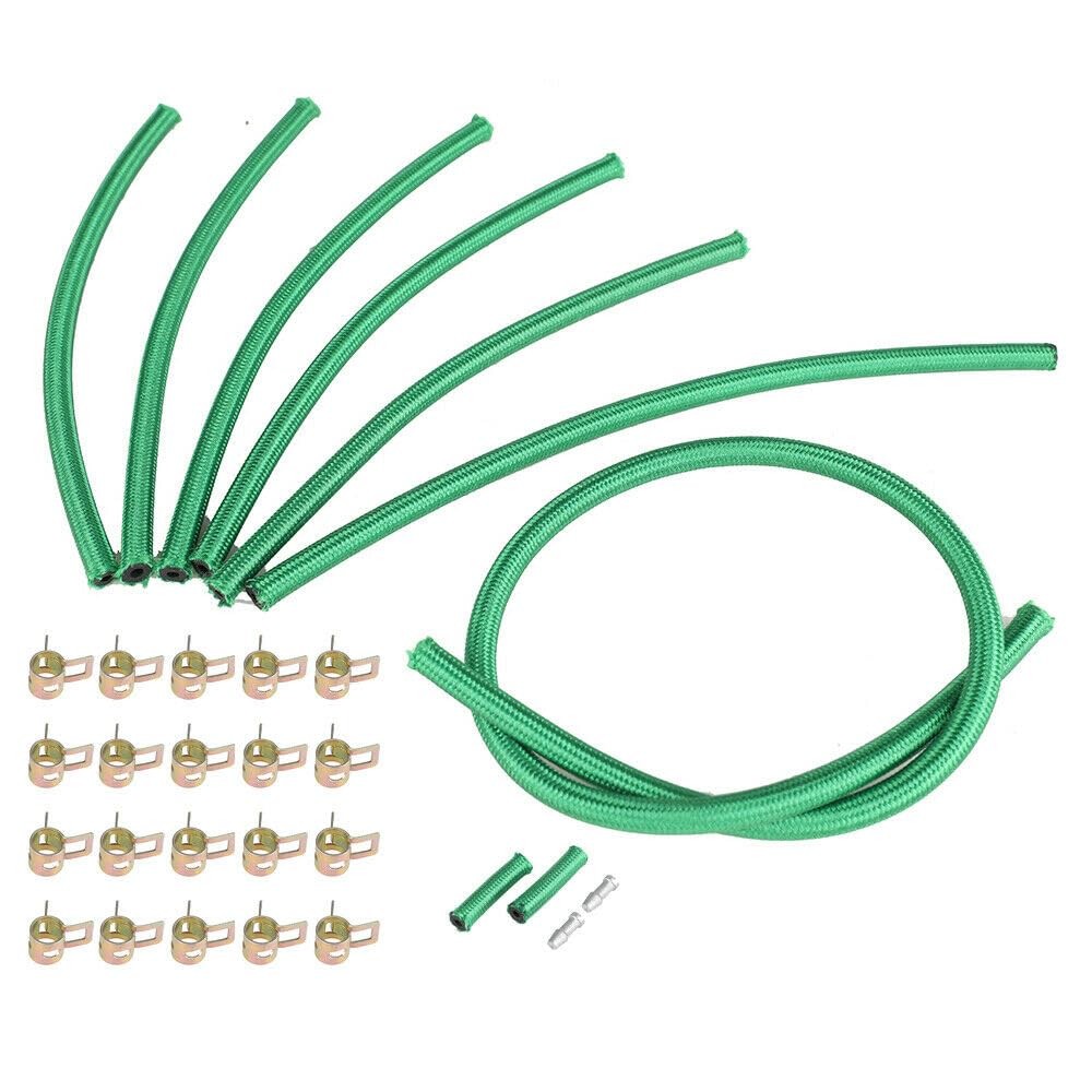 Lskioer Diesel Fuel Injector Return Line Kit, GM19001-VT, U19001-VT Green