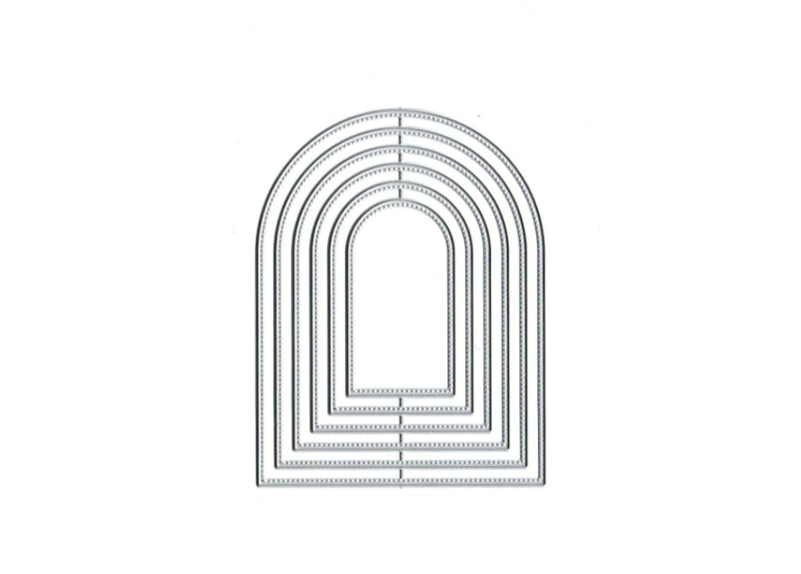 1Pc Overlap Arched Border Metal Cutting Dies for Card Making Kit Embossing Pa...