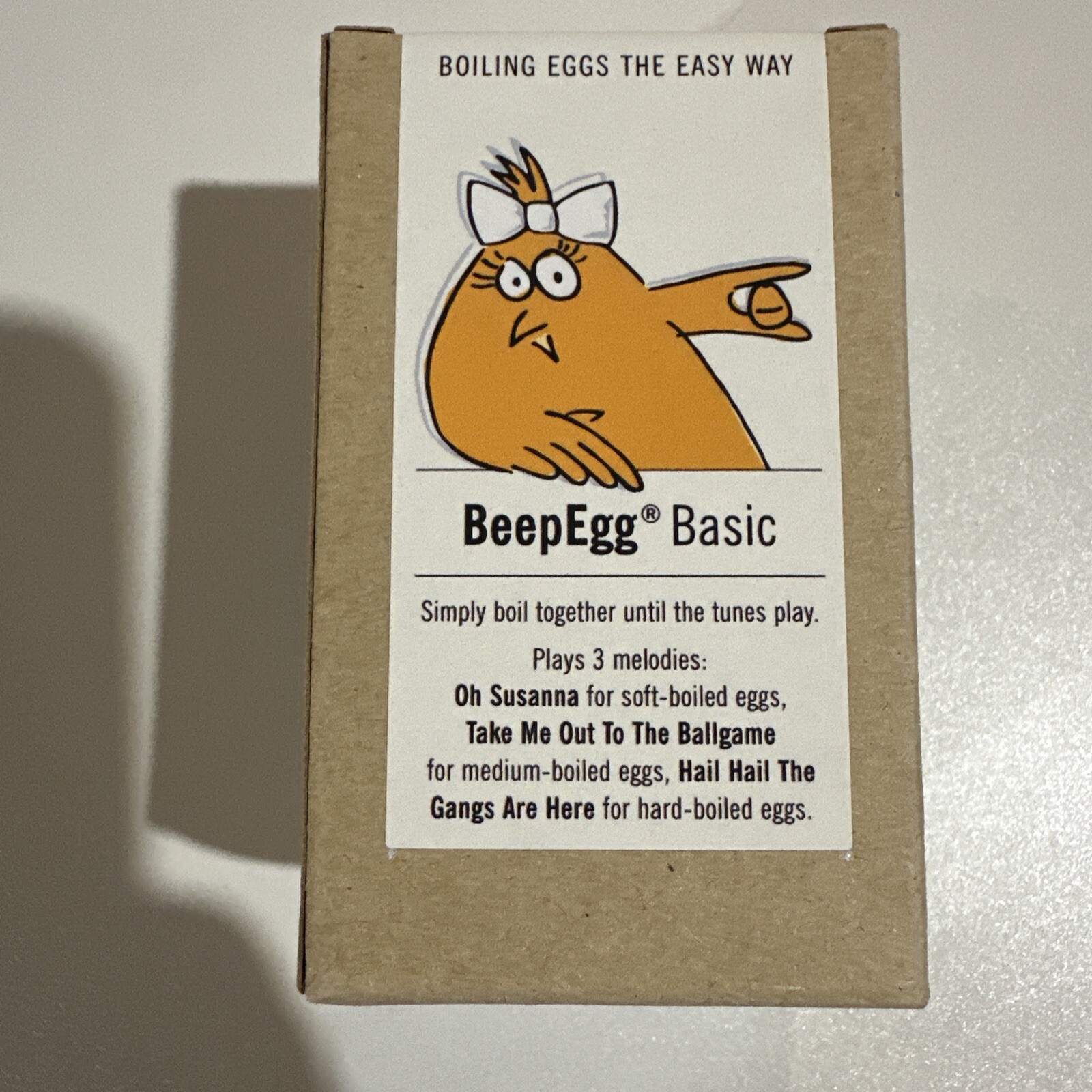 Beepegg Basic Egg Timer Cook Perfect Soft/Medium/Hard Boiled Eggs - Brand New
