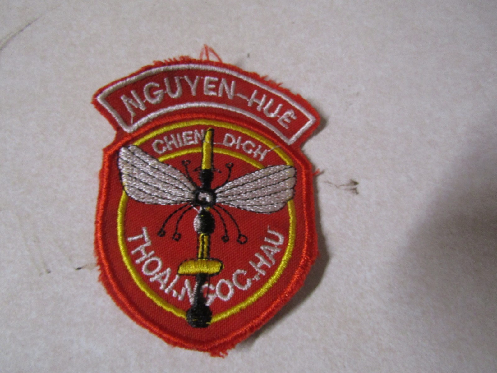 MILITARY PATCH OLD VIETNAM ERA ARVY CAMPAIGNS NGUYEN HUE THOAI NGOC HAU